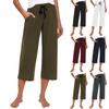 Женские свободные повседневные брюки на шнурке, брюки для йоги, широкие брюки