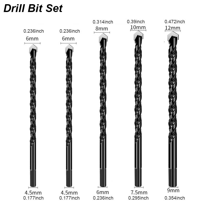 Бетонная плитка Металлическое сверло Каменная кладка Твердосплавный для стекла Керамический кирпич Пластик Дерево Каменщик Керамическая стена Кольцевая пила Удлинитель Длинный