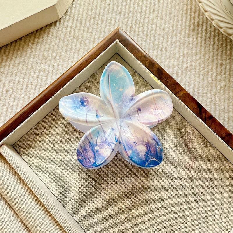 Заколка для волос с градиентным узором Plumeria 1 шт.