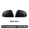 ABS Car Rearviews Mirror Guard Cover For Tesla Model 3/Model Y - Gloss/Matte/Carbon Fiber Look Rear View Cover Housing