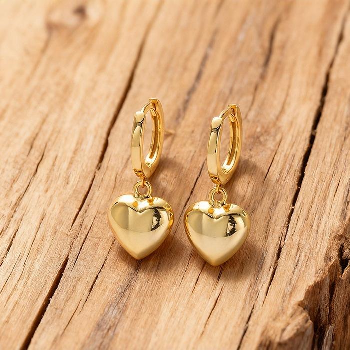 Earrings for Women, P031 Elegant Heart Shaped Earrings