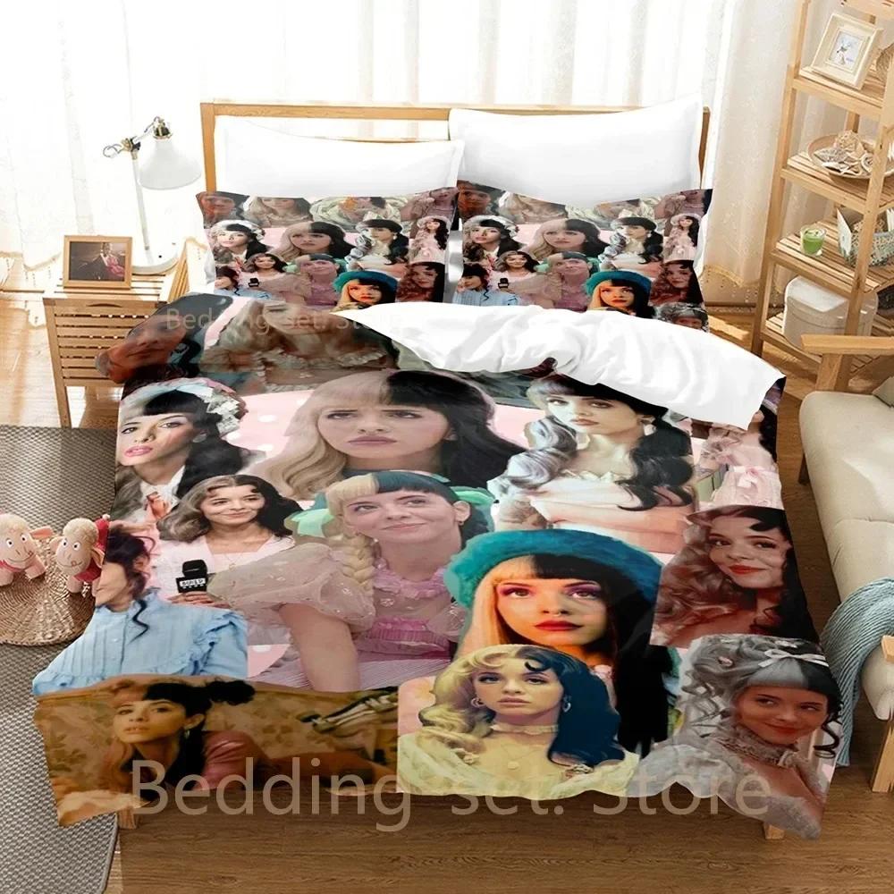 Новый комплект постельного белья Melanie Martinez Односпальный Twin Full Queen King Size Комплект для спальни взрослых Пододеяльник Комплекты Kawaii Комплект простыней