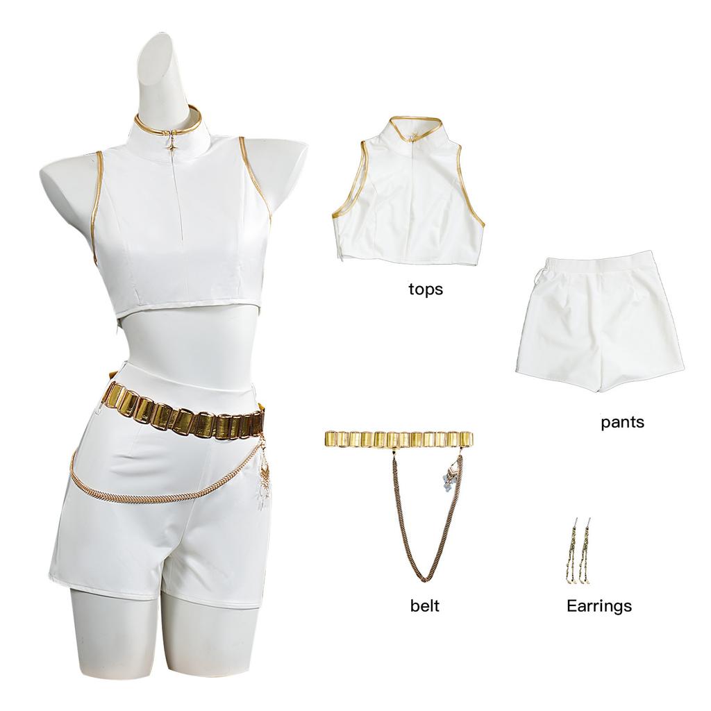 Девочки Дети Руми K-Pop Охотник на демонов Косплей Детский Черный Золотой Костюм Детская Маскировка Выступление Ролевая Игра Униформа Хэллоуин