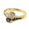 White Sapphire 'Aphrodite' Gold Plated Ring