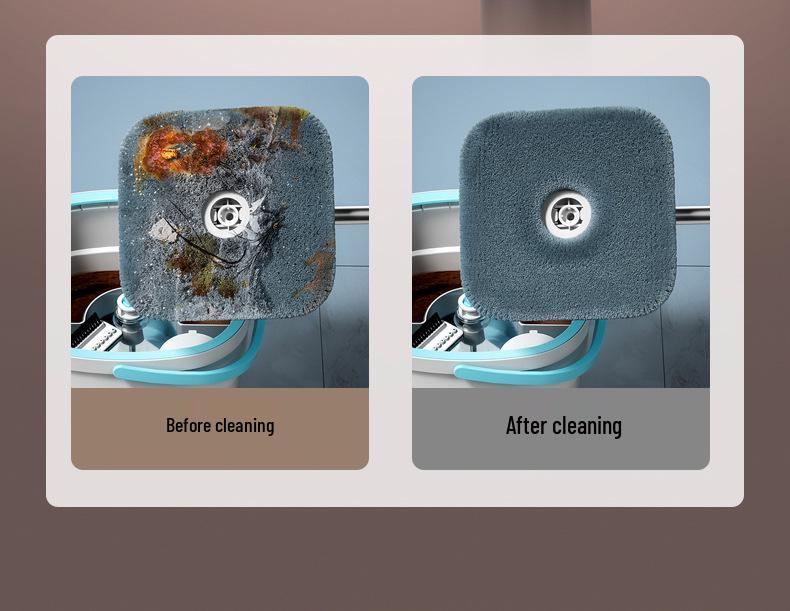 Hands-Free Mop with Clean and Dirty Water Separation - Rotating Household Cleaning Tool