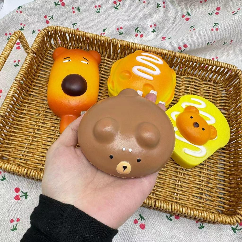 СквИши Медленно Восстанавливающийся Милый Ароматизированный Игрушка для Выпускания Воздуха - Симуляция Хлеба и Торта