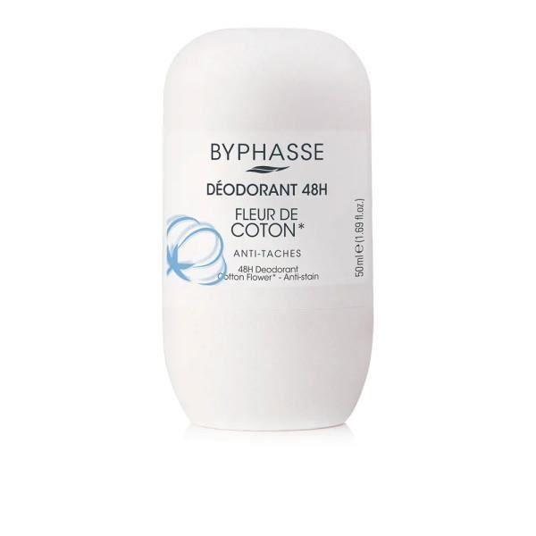 Désodorisant - Byphasse - Flor De Algodón - 24h - Roll-on - Sans sels d'aluminium