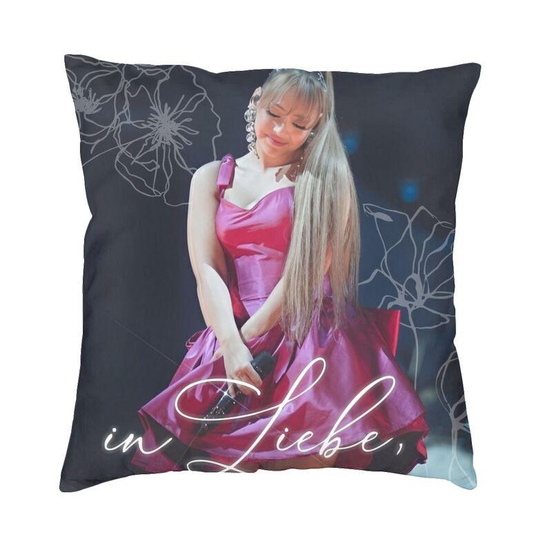 Custom Germany Ayliva Singer And Musician Cushion Cover Double Side Print Throw Pillow Case for Sofa Pillowcase Home Decorative