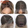 FASHION IDOL 36inch/90cm Water Wave Part Lace Wigs Synthetic With Baby Hair Wigs For Women Ombre Brown Natural Wave Wigs Cosplay