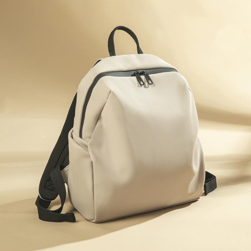 Korean Style College Canvas Casual Burden Reduction Backpack for Women Travel Light New Work Commuting Schoolbag Simple Backpack