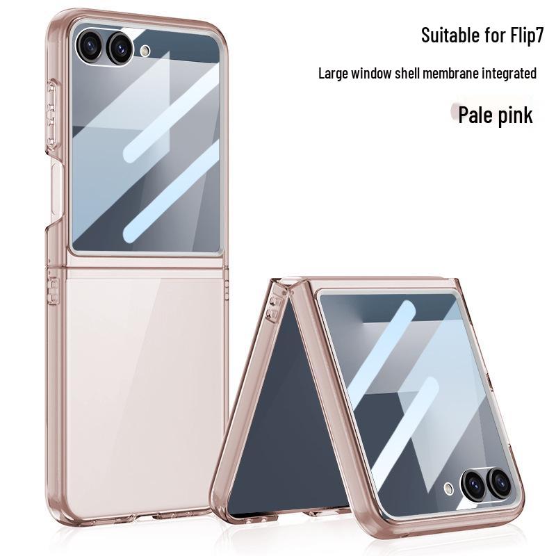 Защитный чехол для Samsung Z Flip7: Прозрачный чехол-подушка безопасности с большим окном