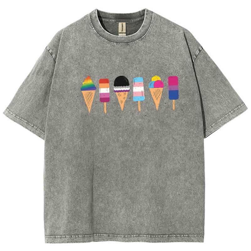 Свободная футболка с круглым вырезом, выстиранный деним, симпатичный принт, тренд, удобная повседневная одежда в стиле ретро для улицы, топы