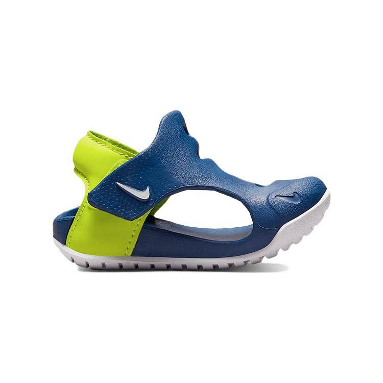 Nike Сандалии Sunray Protect 3 Нескользящие Спортивные Сандалии Детские Сандалии Сине-Зеленые DH9465-402