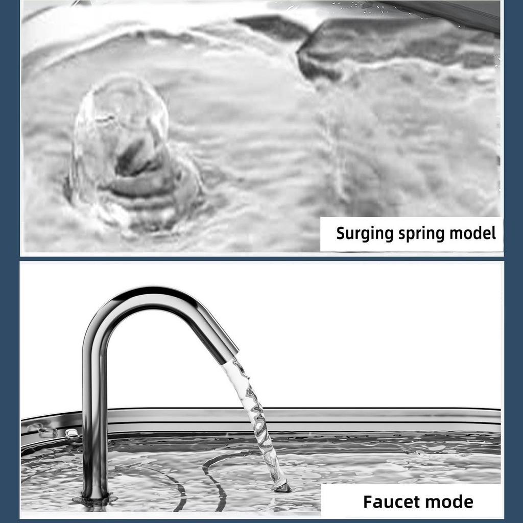 Stainless Steel Cat Water Fountain with Automatic Circulation and Large Capacity