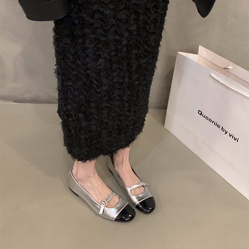 Мода 2024 года, дизайнерская женская обувь Мэри Джейн, модная женская обувь на плоской подошве с круглым носком, модельные балетки на мягкой подошве на плоской подошве