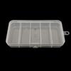 2Pcs Fishing Bait Cases 5-Compartments Large Capacity Transparent Visible Fishing Lure Container Clear Storage Boxes