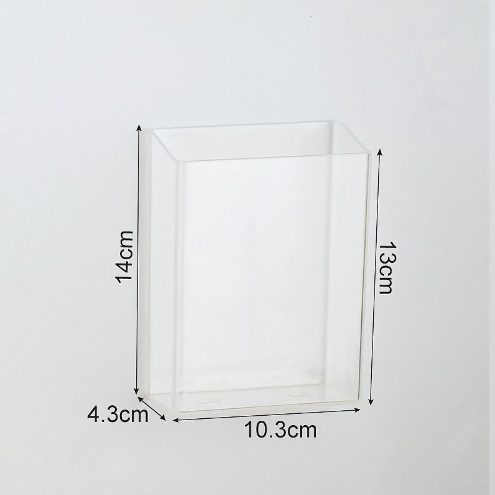 Adhesive Wall Organizer Wall Mounted Stationery Storage Box Multifunction Remote Control Holder
