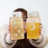 Пластиковые бутылки для воды 500 мл Ромашка Прозрачные Матовые Стакан для сока и воды Спортивная бутылка для улицы Дорожная бутылка с портативной веревочной ручкой