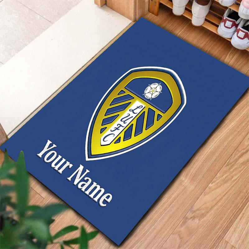 Leeds United Custom Name Carpet Rug for Living Room Bedroom Home Sofa Decoration,Kids play Non-slip Floor Mat