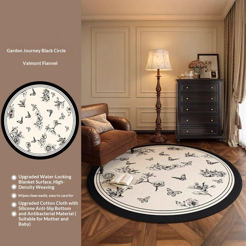 Круглый ковер Гостиная Высококлассный Французский Антикварный Стиль Спальня Прикроватный Плед Гардеробная Раздевалка Коврик для пола