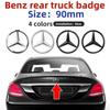 CSF1 C200 New Car For Mercedes Benz AMG 3D ABS silver_Black 9cm 90mm car rear Tail Trunk emblem badge sticker Decals For Mercedes Ben