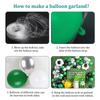 Football-themed Aluminum Film Balloons Set for Party Decoration. Children's Championship Cup Football Party Setup and Decoration