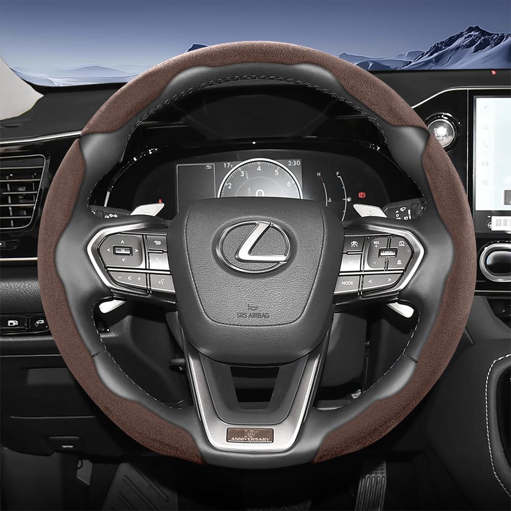 Подходит для спортивного рулевого колеса Lexus из замши, разъемного типа на кнопках, нескользящее и прочное, для моделей таких как Rx Nx Es Gx Lbx Ux Is Rz Lx