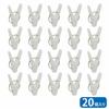 Nishida Clothespins, 20-Pack, NST2, Made in Japan, 222806, White, 3.9cm Wide x 1.2cm Deep x 6cm High