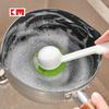 Nonstick Pan Scrubber With Pp Handle And Sponge For Dishwashing Tool