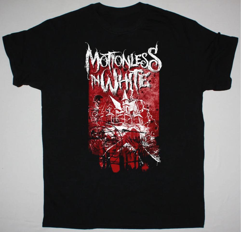 Motionless in White Подарок для семьи Черная футболка Хлопок S-5XL Унисекс футболка