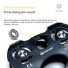 Mountaineer Rock Climbing Pulley Outdoor Crossing Twin Wheels Pulley Aluminum Alloy Double Pulley With Ball Bearing