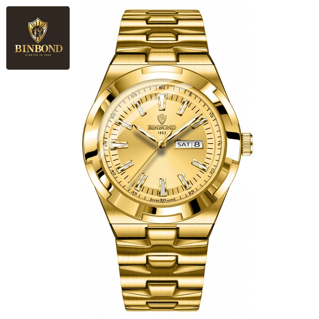 Fashion Mens Watches Luxury Casual Waterproof Watches Luminous Hands Business Date Quartz Stainless Steel Men Watches