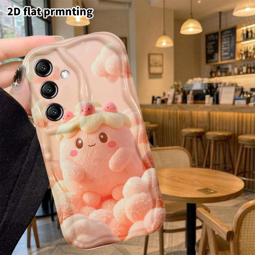 Чехол для телефона: 2D плоский, подходит для Samsung Galaxy A34 A35 M05 M06 S20 S22 S21 FE Plus 5G, защитный чехол, пушистый помпон, идеальный для Рождества и Хэллоуина