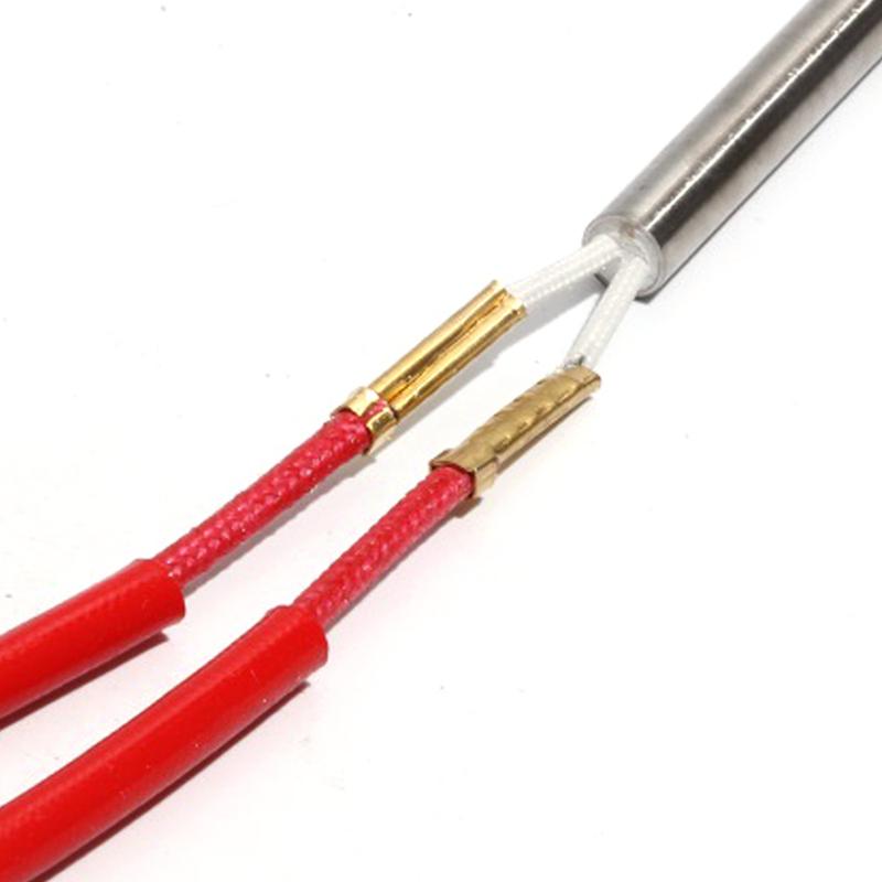 FCABA 10PCS 6mm 120~135mm 201SUS Single Head Dual Heating Tube 110V/220V/380V 200W Cartridge Heater Electric Resistance Element
