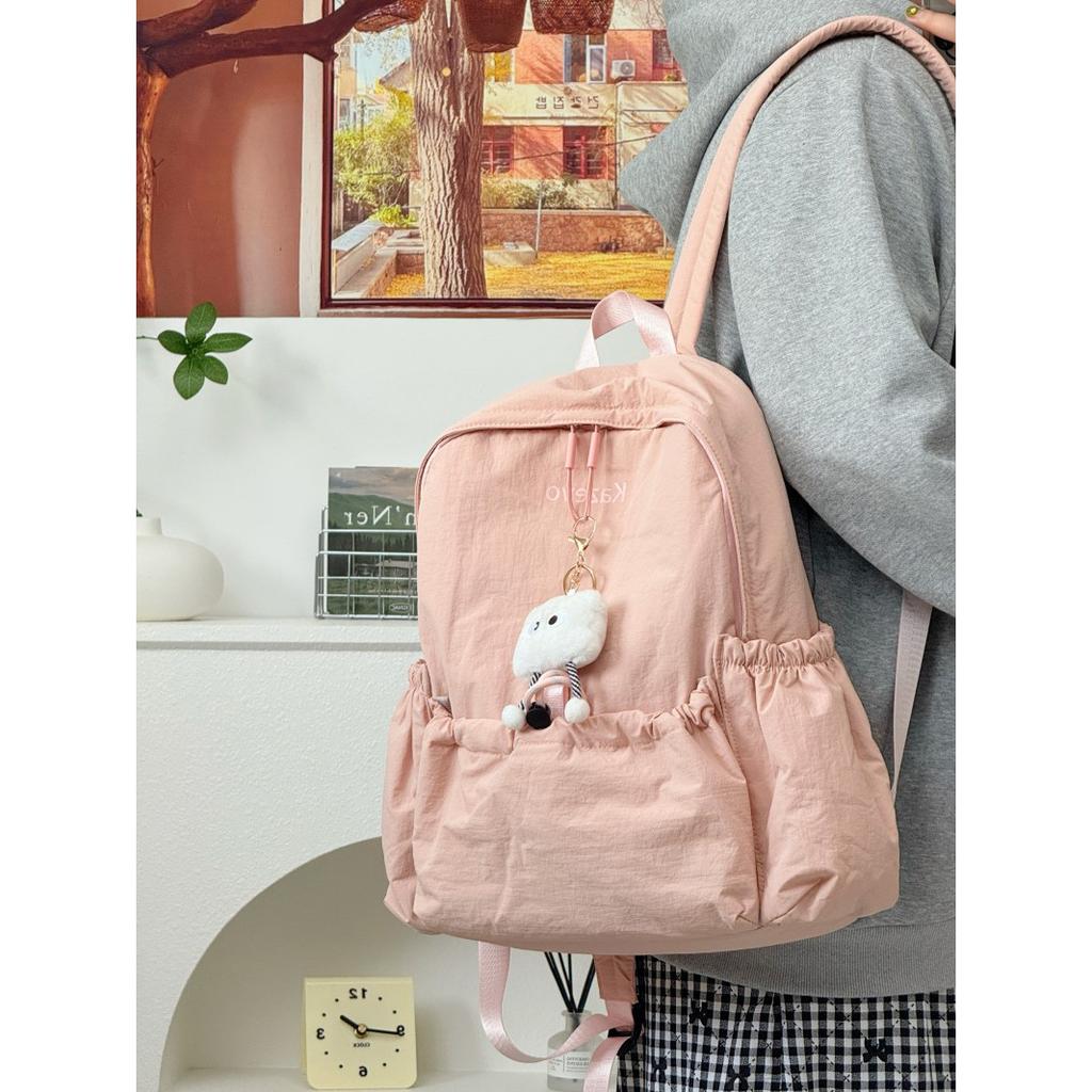 Student Schoolbag Simple Ins Style College Student Backpack Women Commuter Versatile Lightweight Travel Backpack