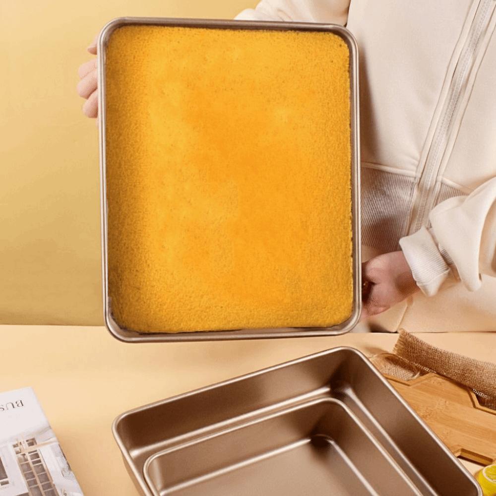 Non-Stick Square Baking Pan Multisize Bakeware Tools Easy Cleaning Cake Mold Tray Cake Baking