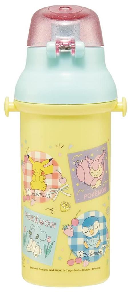 Skater Pokémon New Retro Water Bottle, 480ml, Children's Plastic, Boys, Made in Japan, PSB5SANAG-A