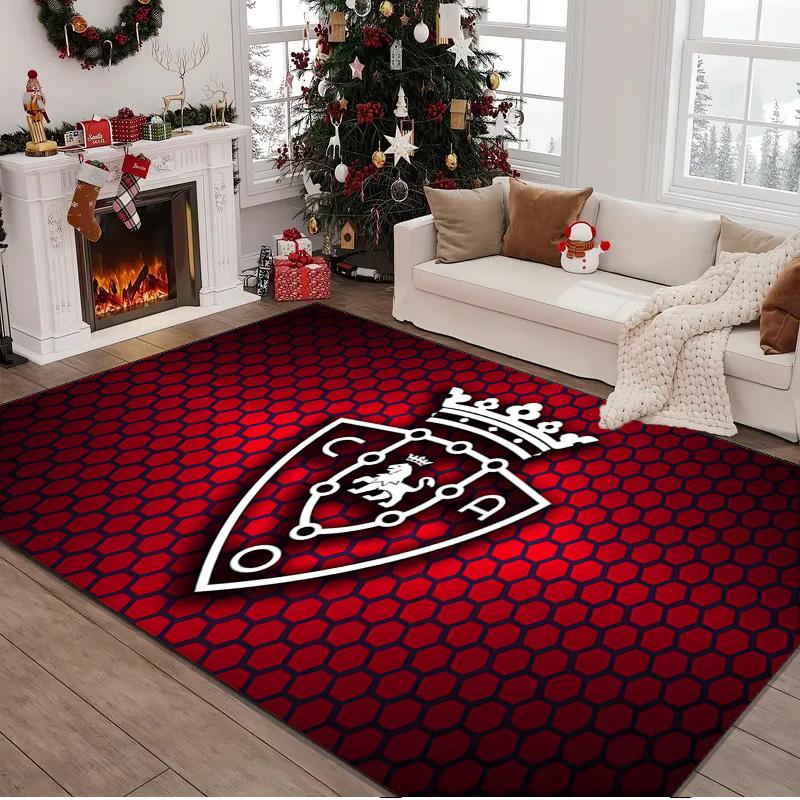 1PC rug FC Osasuna Golden Lion Carpet, Chair Rug,Area Rug for Office Bedroom living rooms bedroom, Doormat decor Christmas fan gifts