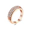 Помолвочное кольцо, цвет розового золота, сплав цинка, кристалл, модный белый цирконий, свадебное женское кольцо, циркониевые аксессуары для женщин