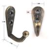 Hat Bag Clothes Towel Organizer Key Holder Coat Hanger Wall Door Single Prong Metal Antique Hooks