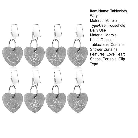 8 шт./компл. клип скатерть вес сверхмощный мрамор ветрозащитный цветок солнце облако бабочки брелок занавес обеденный стол крышка кулон товары для дома