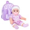 Реалистичная кукла-младенец Reborns Игрушка с модным комбинезоном и рюкзаком с цветочным узором Игра «Воспитание прабабушки» Игрушечные куклы
