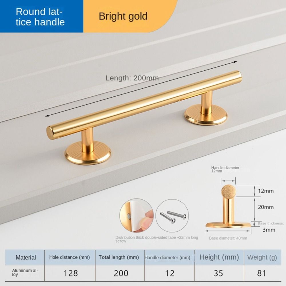 Aluminium Alloy Door Handle Hardware Door Handlebar Fashion Door Knob Cabinet