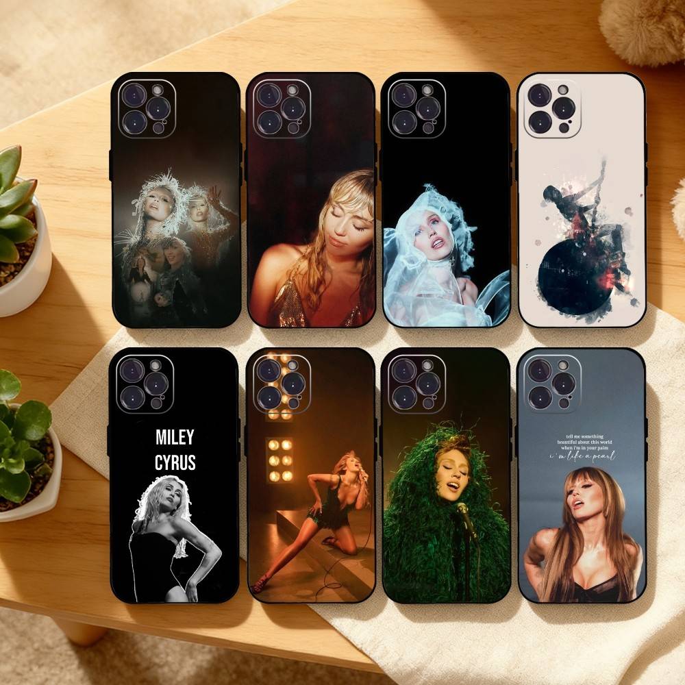 Чехол для телефона M-Miley Something C-Cyrus для iPhone17,16,15,14,13,12Plus,Pro Max,XS,5G Мягкий силиконовый черный чехол
