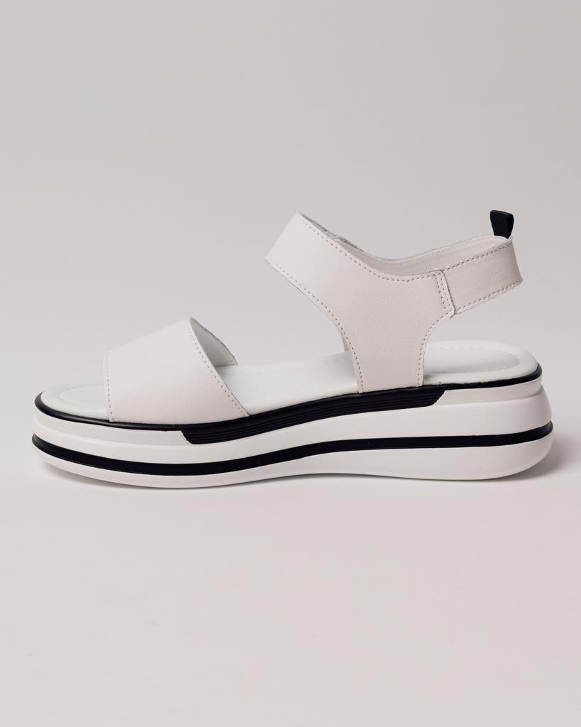 Босоножки на платформе Allsy 29701 36 белые кожа