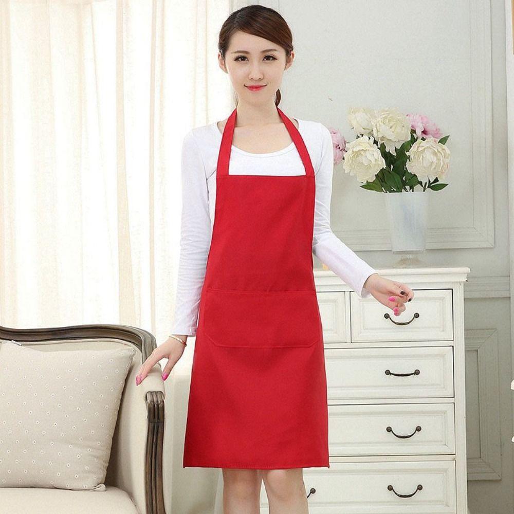Sleeveless Chef Apron Waterproof Cooking Baking Apron Cute Kitchen Cleaning Apron Home Kitchen