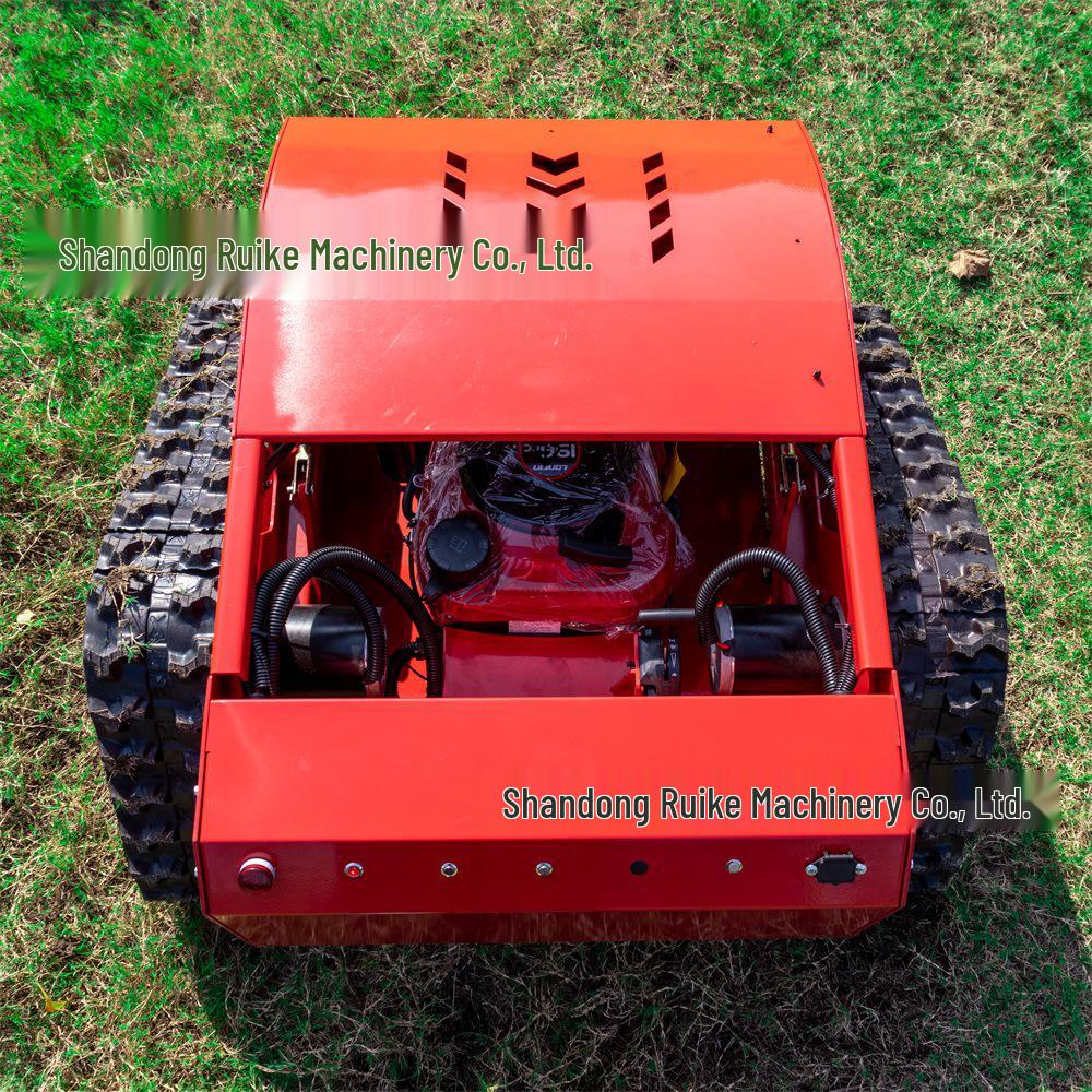 HT550 Smart Remote Control Lawn Mower: USA-Ready Mulching & Garden Crawler Model