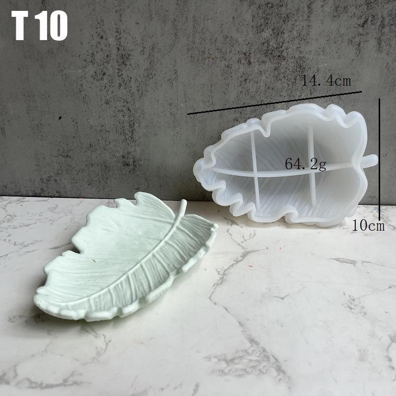 Листовая пластина, силиконовая форма, листовая пластина, лоток для хранения, гипсовая форма для капель, клейкая форма для хранения раковины, формы для цветочных горшков