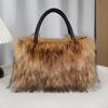 New Faux Fur Women's Bag 2025 Autumn and Winter Plush Handbag Women's Fashion Premium Shoulder Bag Plush Bag