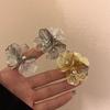 Multi Layered Flowers Irregular Hollow Open Ring Chinese Style Wide Finger Buckle  Friend